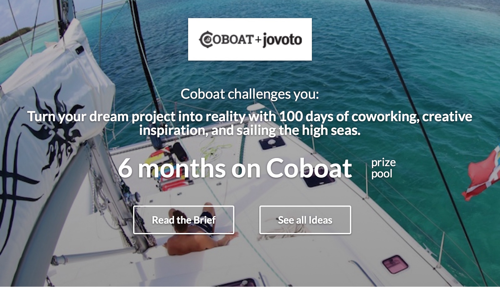 Turn your dream project into reality with 100 days of coworking, creative inspiration, and sailing the high seas.